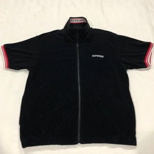 Supreme Terry S/S Zip Up Black Medium
